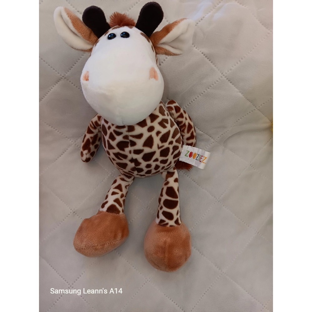 ZOOZIEZ GIRAFFE, 10" Brown, EUC.